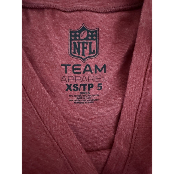 NFL Team Apparel Girls San Francisco 49ers Niners Tshirt Size XS/5 - Picture 2 of 2